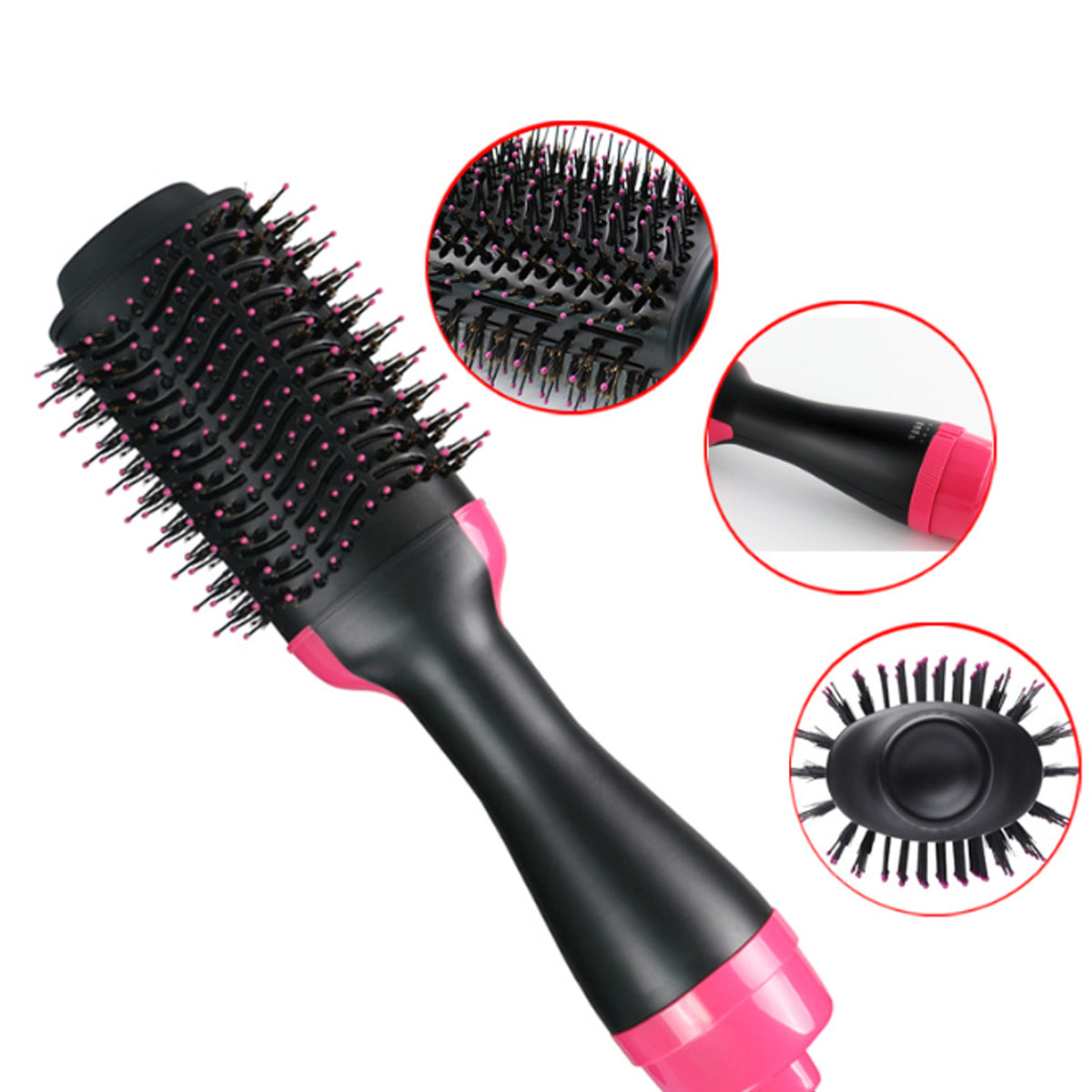 2 in 1 Multifunctional Hair Dryer & Volumizer Rotating Hair Brush Roller Rotate Styler Comb Styling Straightening Curling Iron