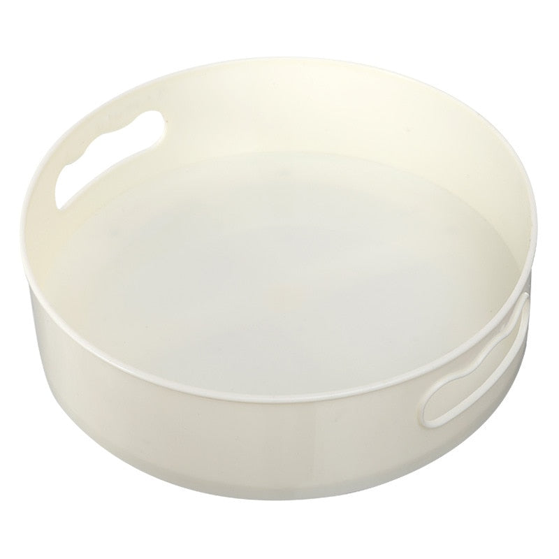 360 Rotating Tray Turntable Kitchen Storage Containers for Spice jar Food Snack Tray Non Slip Bathroom Dried Storage Plate