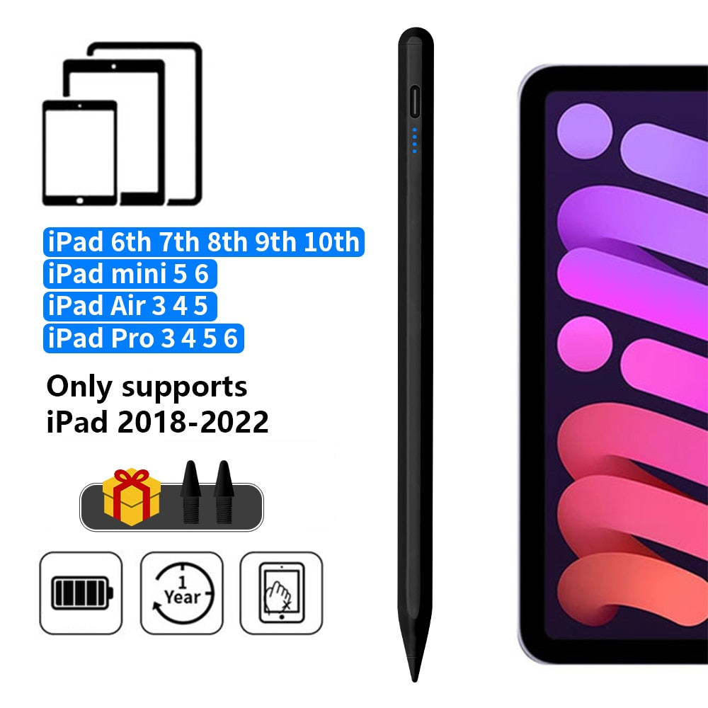 For Apple Pencil Palm Rejection Power Display Ipad Pencil Pen For iPad Accessories 2022 2021 2020 2019 2018 Pro Air Mini Stylus