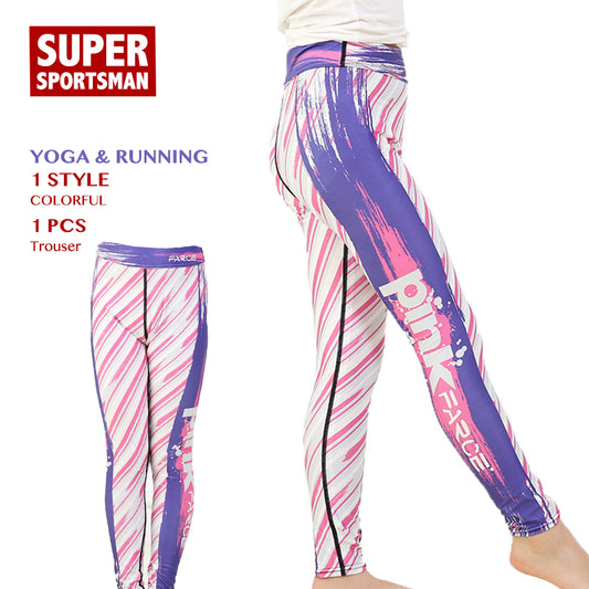 Kids Gym Leggings Running Yoga Pants Children Fitness High Waist Tights Baby Girls Training Sportswear Athletic Sports Clothes