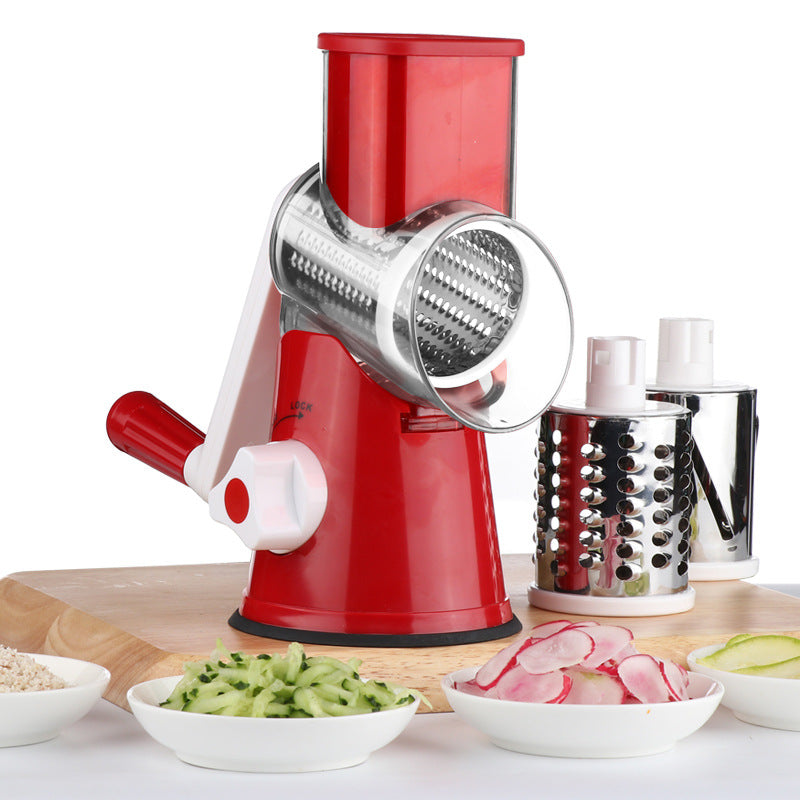 Food Processor Vegetable Chopper Kitchen Roller Gadgets Tool Vegetable Cutter Round Slicer Graters Potato Carrot Cheese Shredder