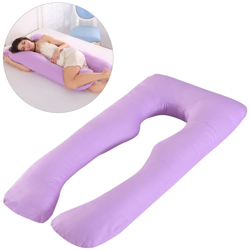 Pregnancy Pillow Bedding Full Body Pillow for Pregnant Women Comfortable U-Shape Cushion Long Side Sleeping Support Pillows