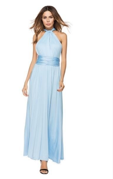 Light Blue Bridesmaid Dresses Country Beach Wedding Dress