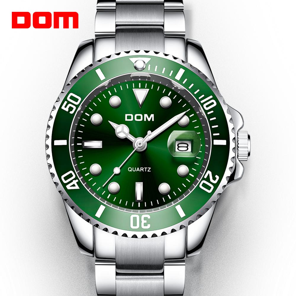 Top Brand DOM Luxury Men's Watch 30m Waterproof Date Clock Male Sports Watches Men Quartz Wrist Watch Relogio Masculino