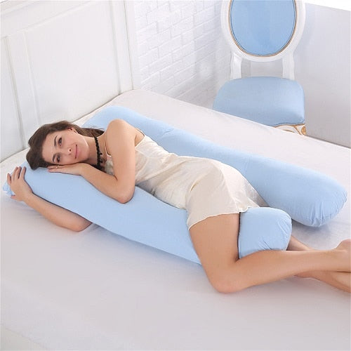 Pregnancy Pillow Bedding Full Body Pillow for Pregnant Women Comfortable U-Shape Cushion Long Side Sleeping Support Pillows