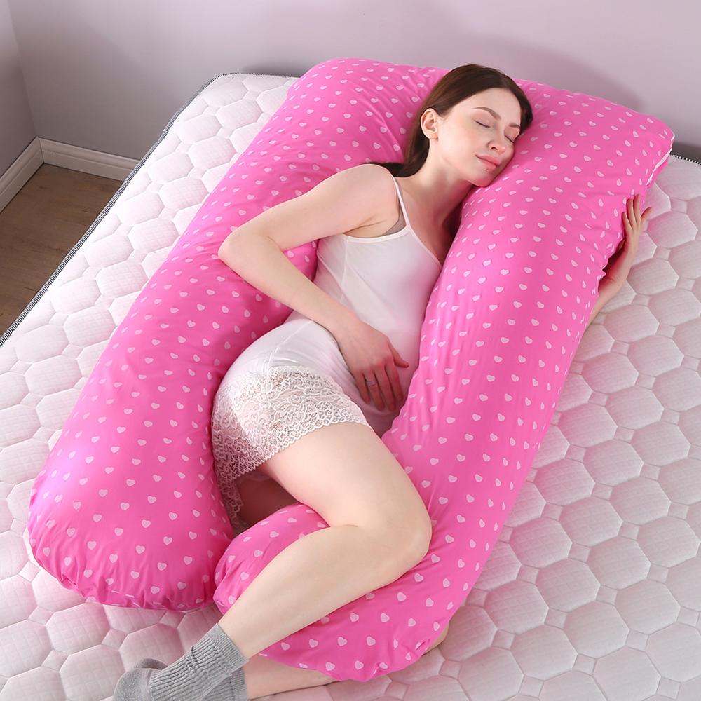 Pregnancy Pillow Bedding Full Body Pillow for Pregnant Women Comfortable U-Shape Cushion Long Side Sleeping Support Pillows