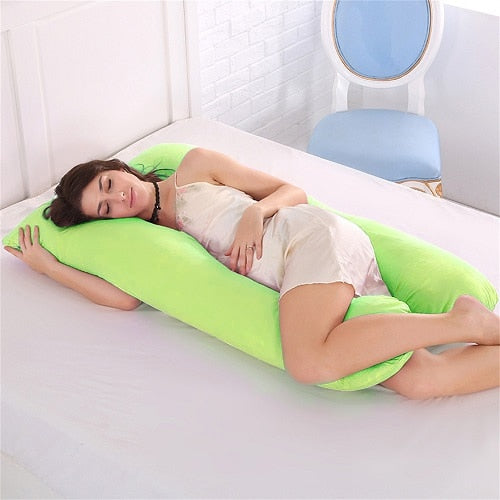 Pregnancy Pillow Bedding Full Body Pillow for Pregnant Women Comfortable U-Shape Cushion Long Side Sleeping Support Pillows