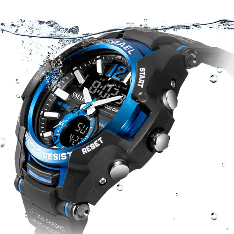 Men Watches SMAEL Sport Watch Waterproof 50M Wristwatch Relogio Masculino Militar 1805 Men's Clock Digital Military Army Watch