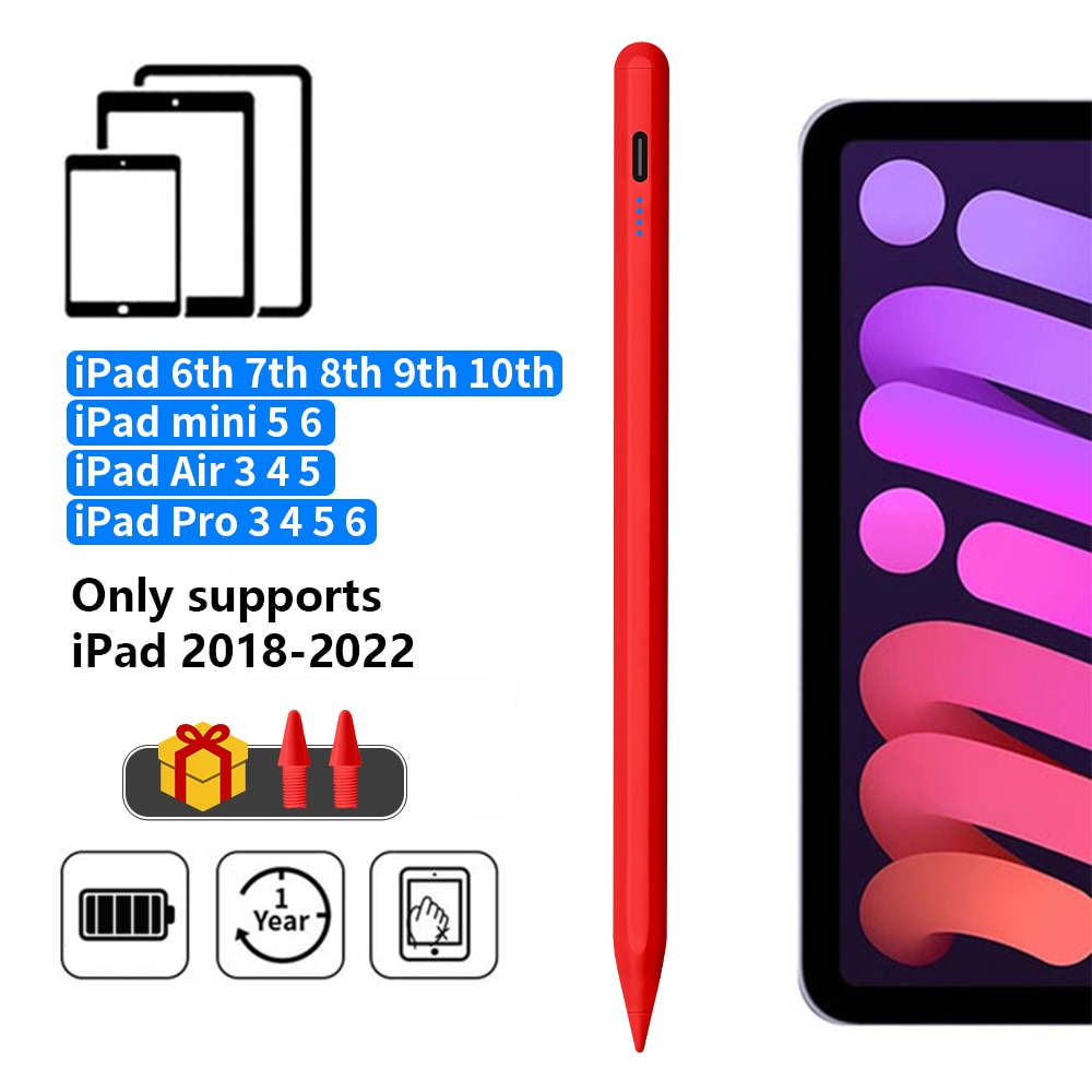 For Apple Pencil Palm Rejection Power Display Ipad Pencil  Pen For iPad Accessories 2022 2021 2020 2019 2018 Pro Air Mini Stylus