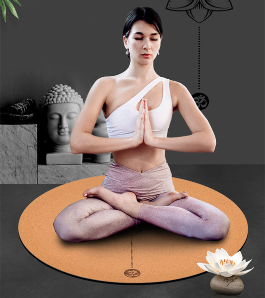 Cork Natural Rubber Meditation Mat For Meditation Plank